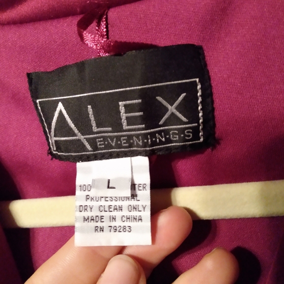 Women's Large Alex Evenings Fuchsia Formal Wear Blouse - Picture 3 of 6